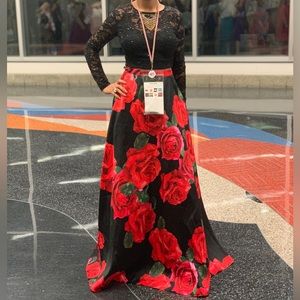 Vestido Floreado para gala